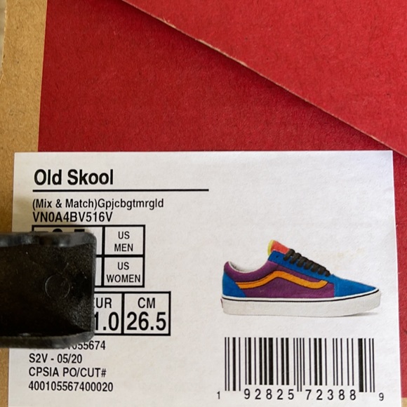 Vans Old Skool Mix & Match Gpjcbgtmr/gold Men’s - Picture 16 of 16